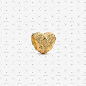 Pandora Textured Heart Mini Charm